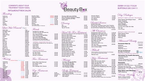 bella beauty vibes price list